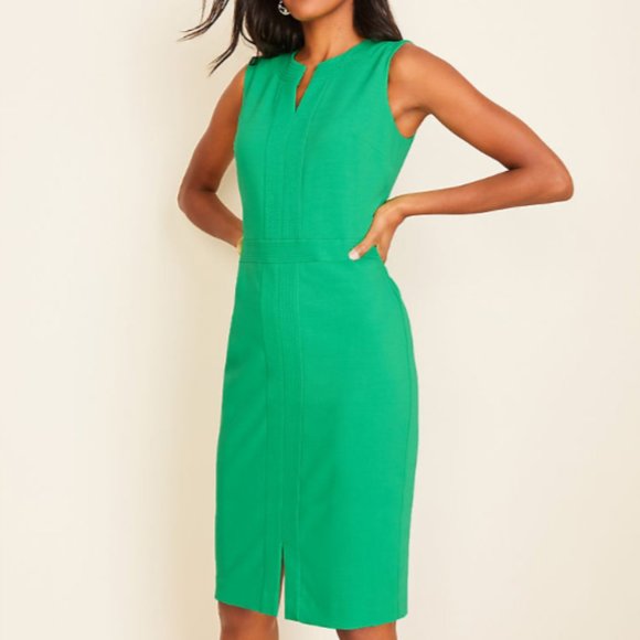 Ann Taylor Dresses & Skirts - NWT Stitched Split Neck Sheath Dress